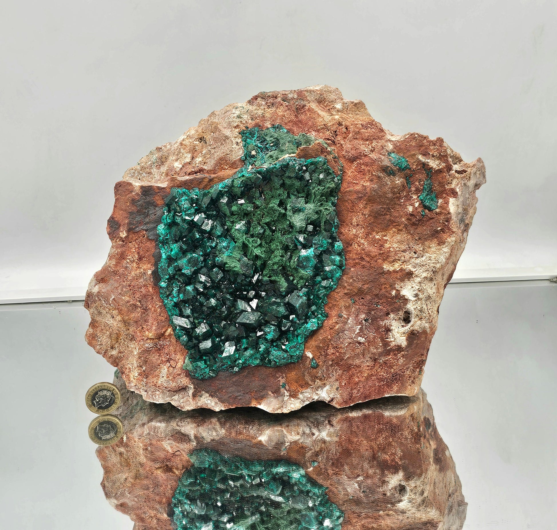 large dioptase crystal mineral specimen