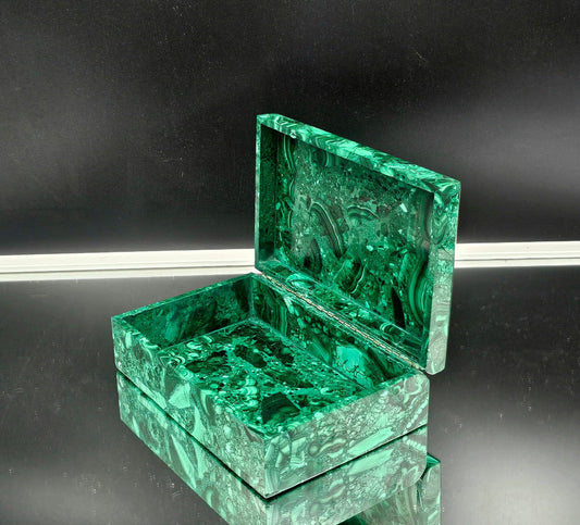 large high quality malachite box