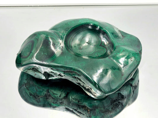 large malachite dish