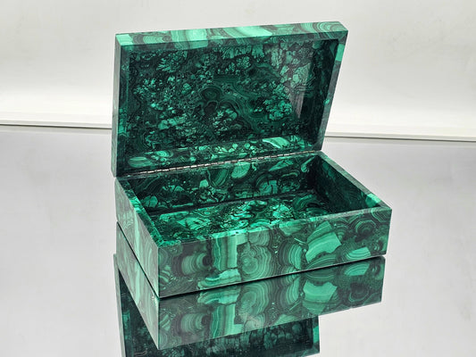 large malachite jewellery box