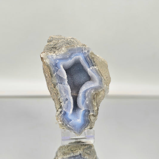 large natural blue lace agate crystal