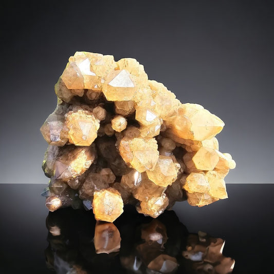 large natural citrine crystal