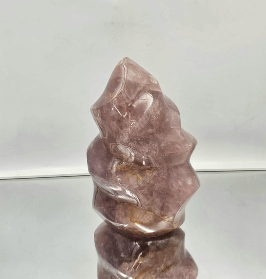 large pink crystal flame