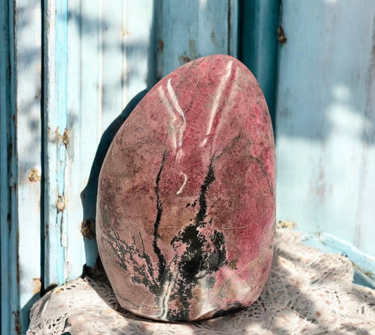 Very Large Pink Rhodonite Crystal Freeform  11.42KG