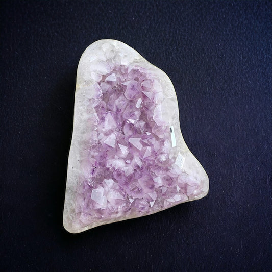 large amethyst crystal bed