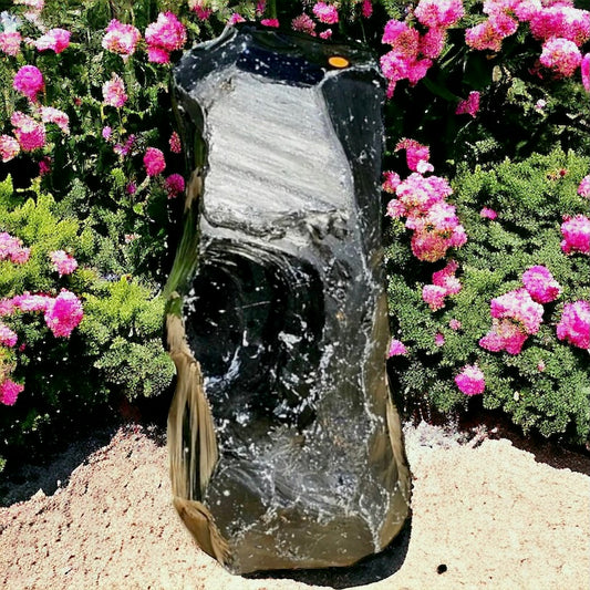 huge obsidian crystal