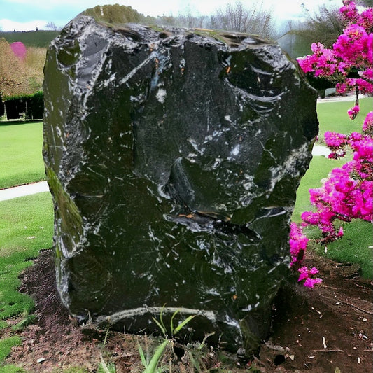 large obsidian crystal