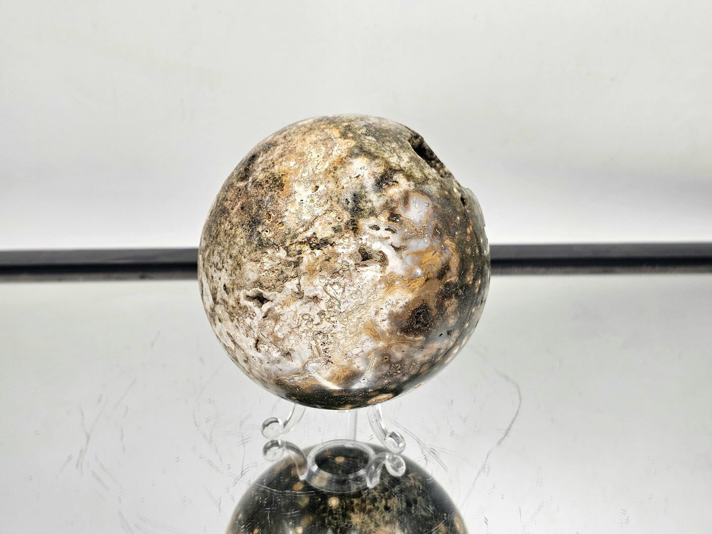 Luxury Ocean Jasper sphere for crystal collectors