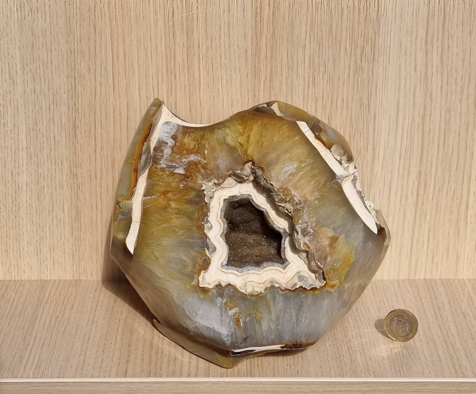 natural carnelian geode
