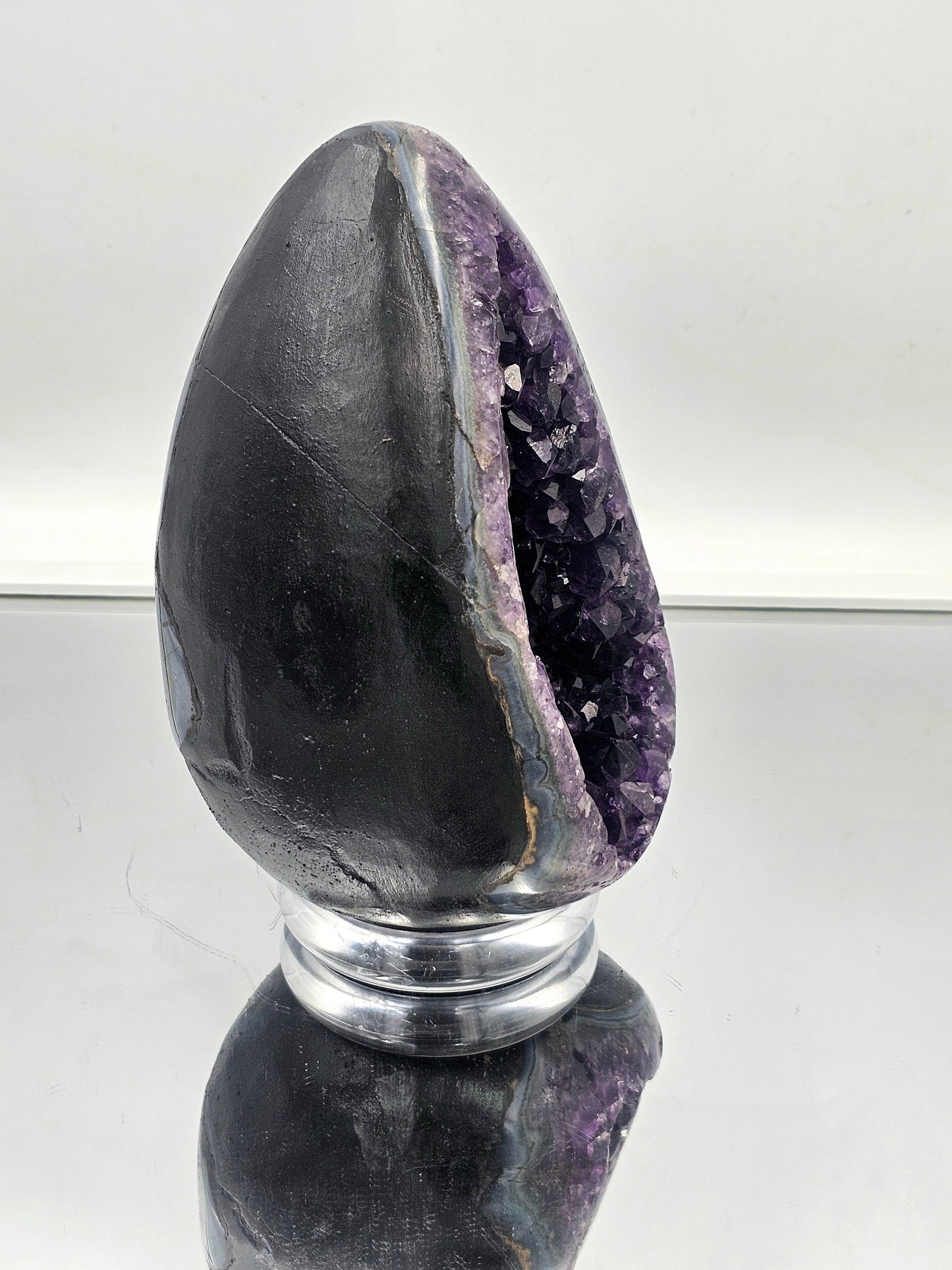 premium amethyst crystal egg