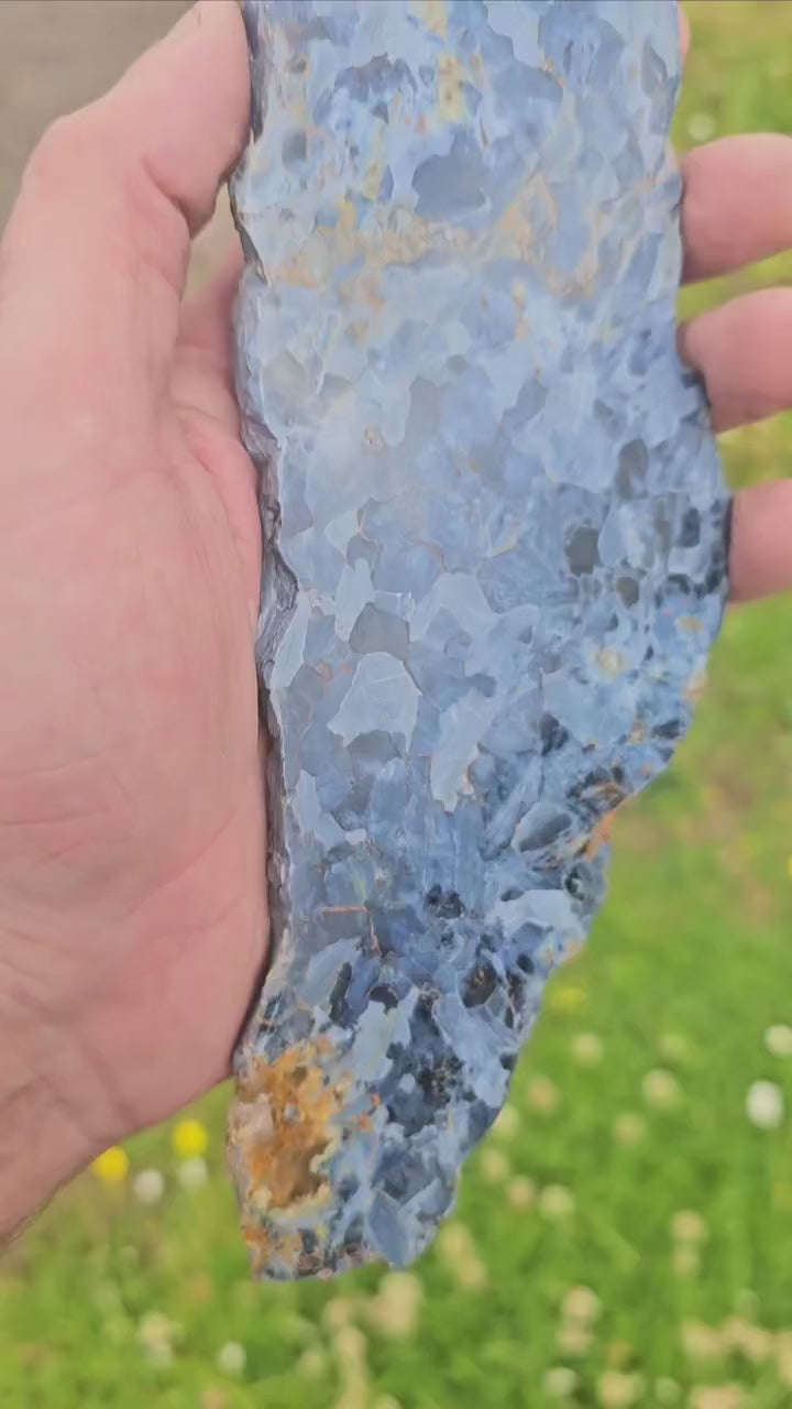 large pietersite crystal slice rare