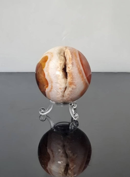 quality carnelian crystal sphere