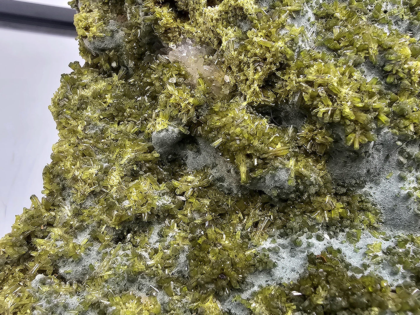 Quartz and Epidote Crystal from Midelt Morocco.