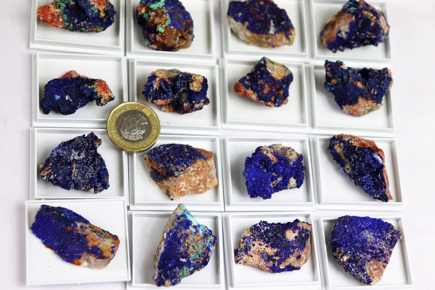 small azurite crystals 