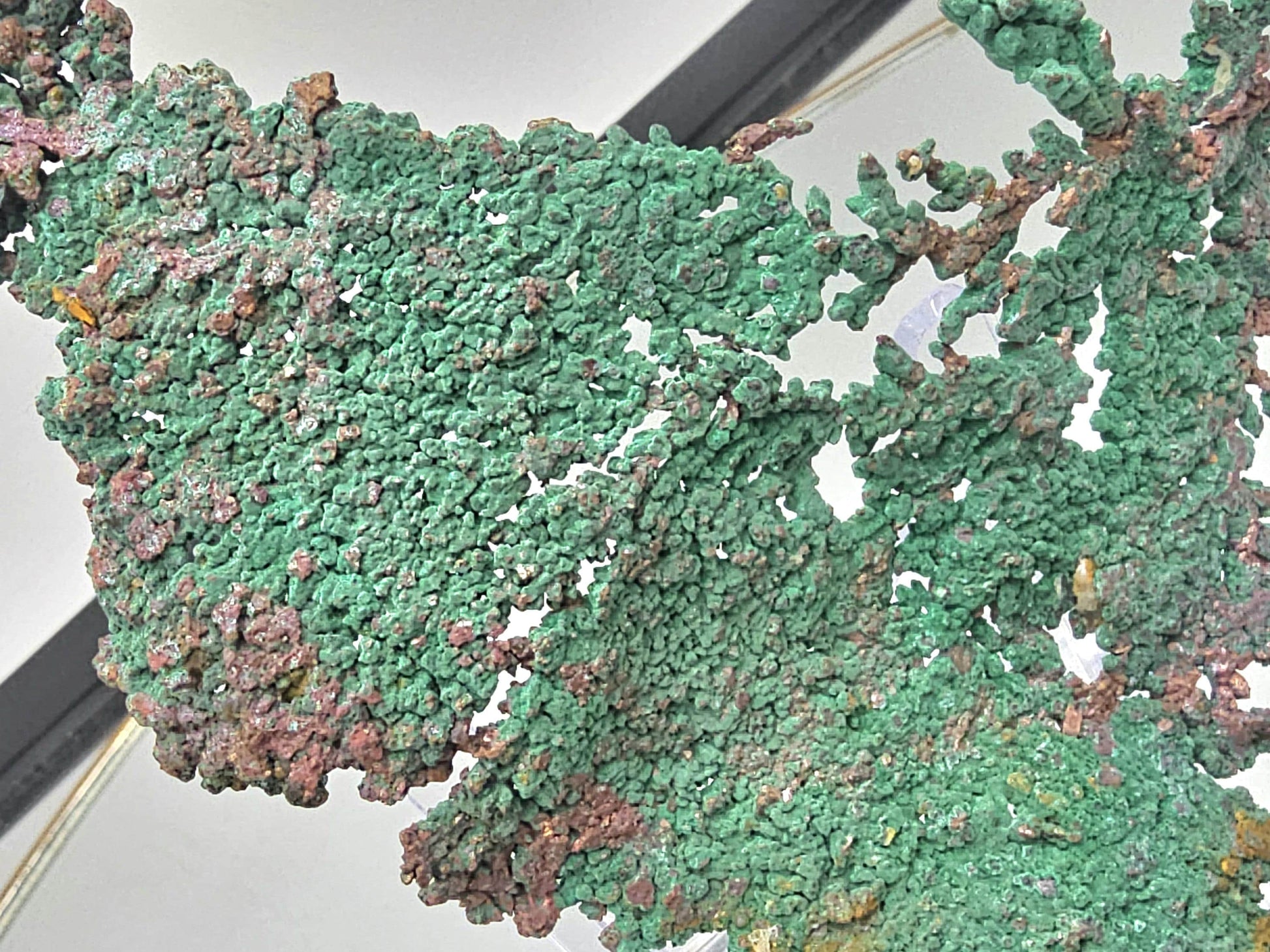 Statement Malachite on Copper mineral, a stunning decor addition.