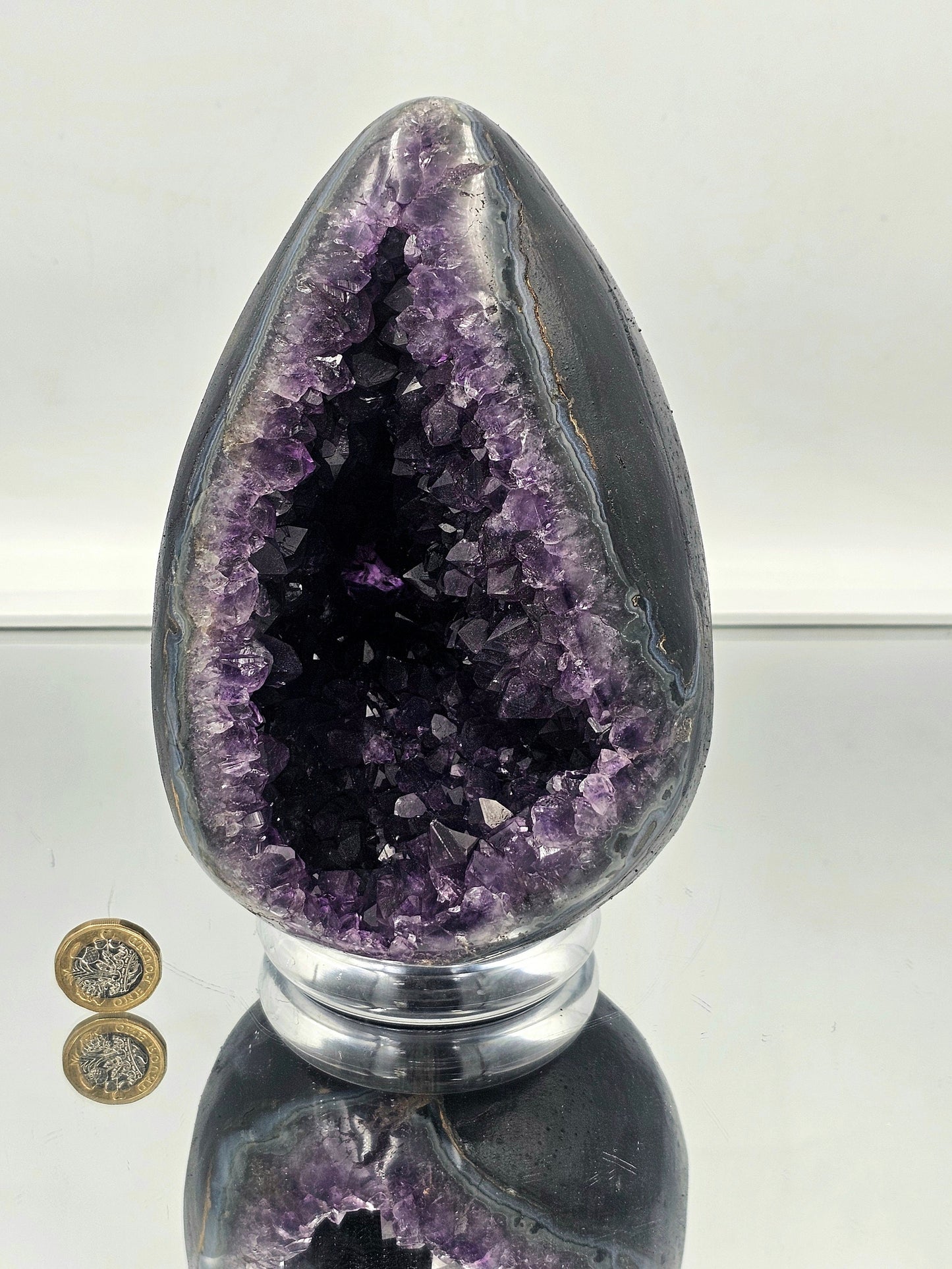 statement crystals amethyst egg