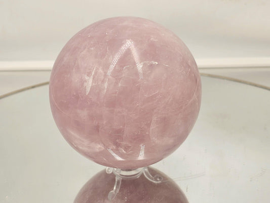 Luxury star rose quartz sphere, ideal for collectors and décor