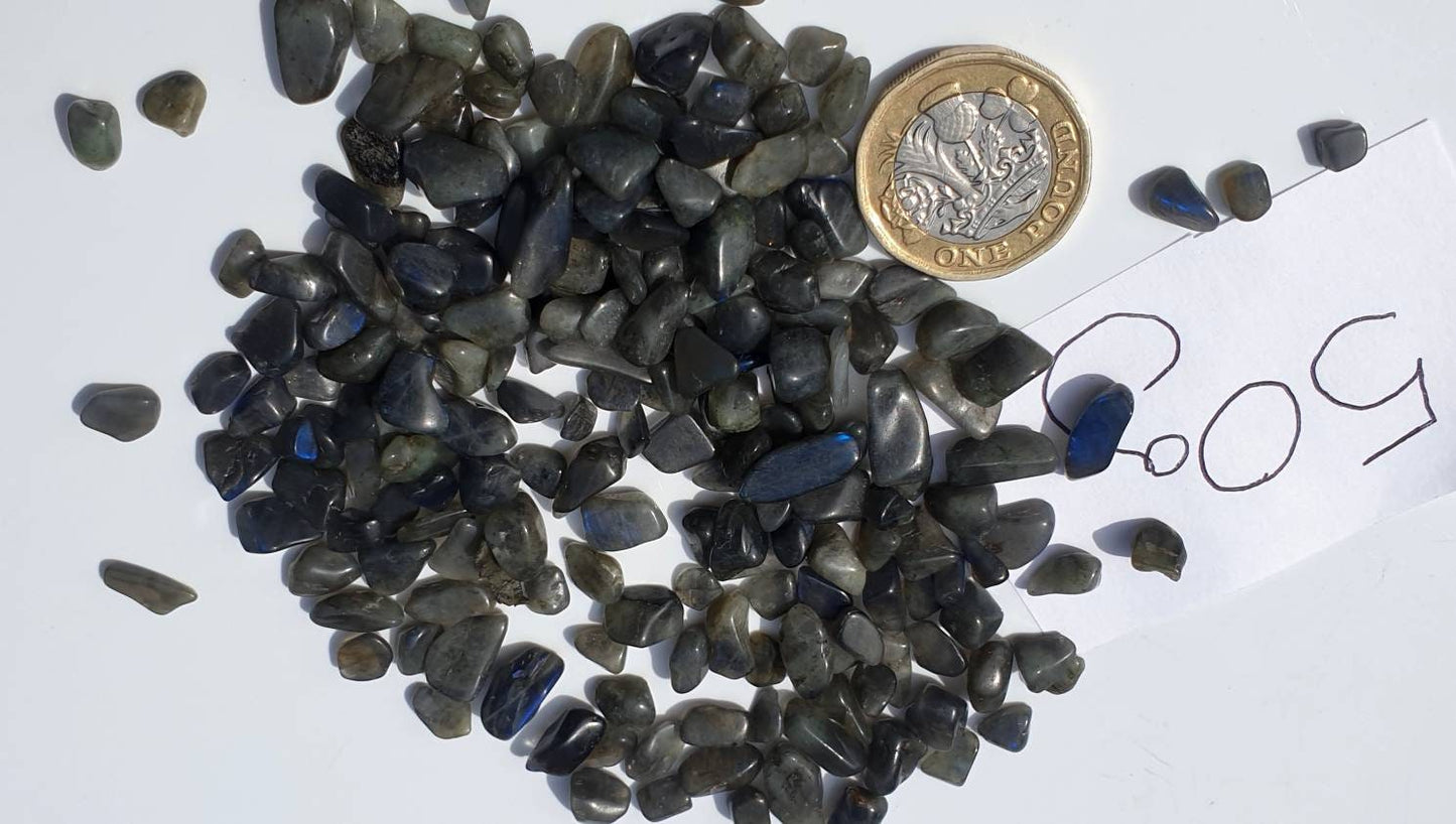 Small Labradorite Crystal Tumblestones 50g Bags