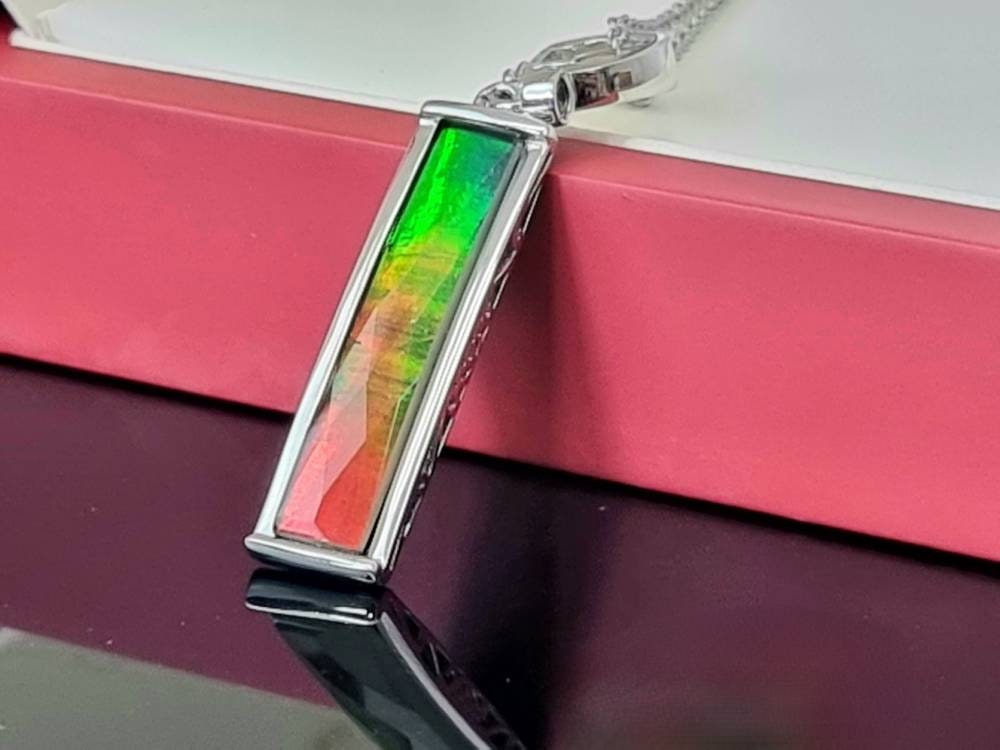 Ammolite Gemstone Necklace Luxury Gift