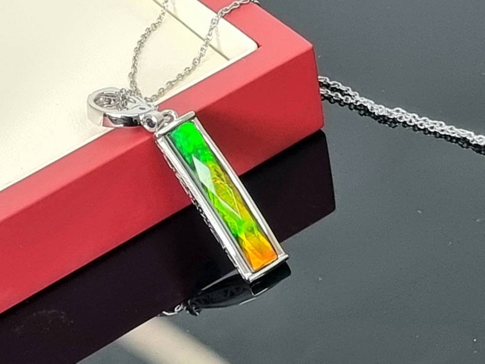 Ammolite Gemstone Necklace Luxury Gift