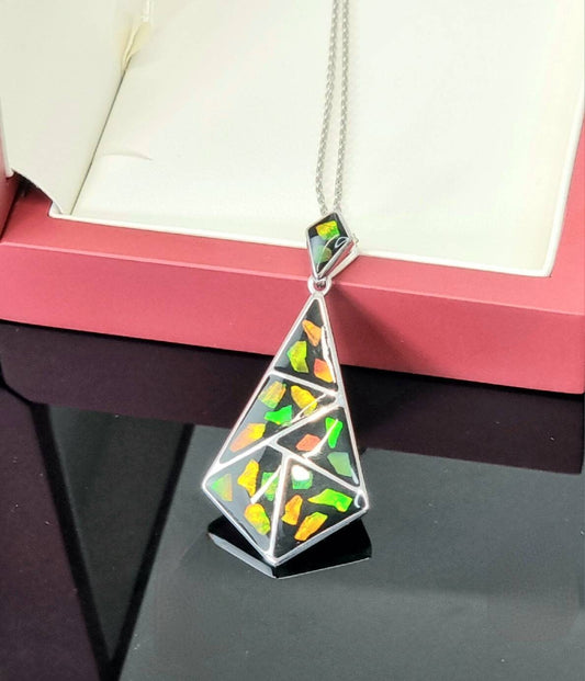 Ammolite Gemstone Necklace Luxury Gift