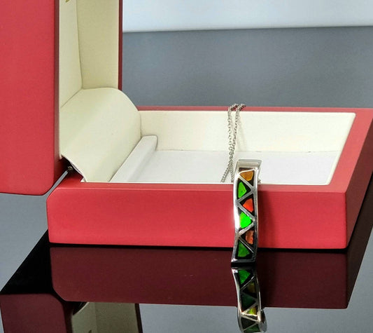 Ammolite Gemstone Necklace Luxury Gift