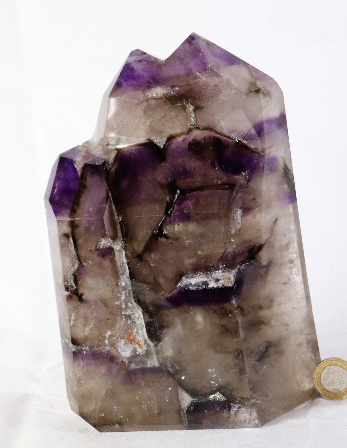 Elestial Amethyst Crystal , Polished High Grade Madagascar Display Piece Home Decor 3KG