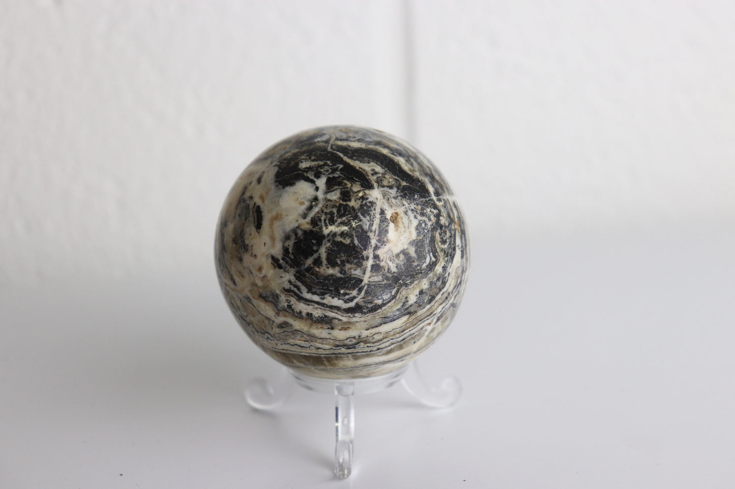 56) Bumble Bee Calcite Crystal Sphere 2.3"