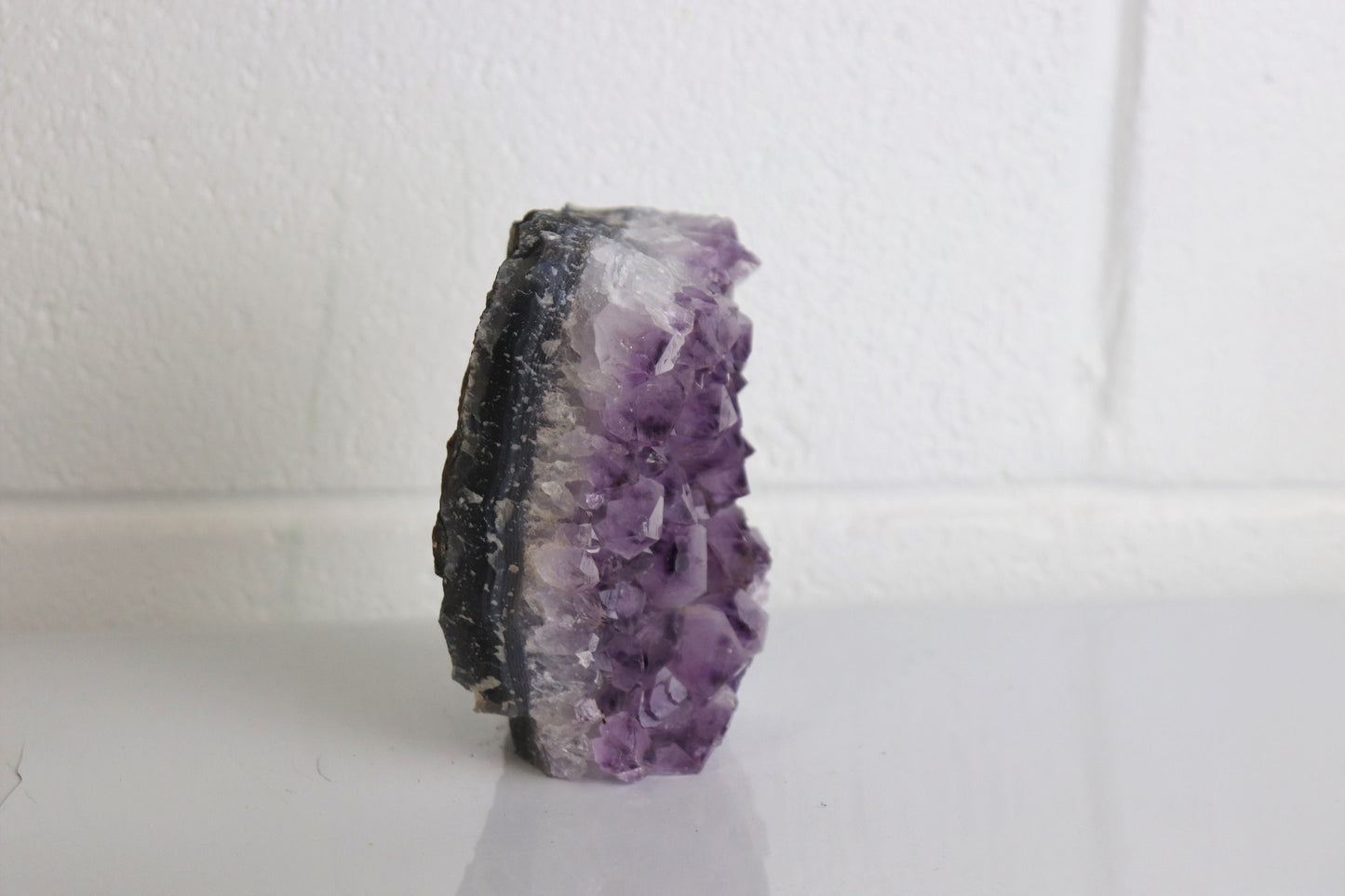 AM45) Amethyst Crystal  Freestanding Geode Cluster Quartz Brazil