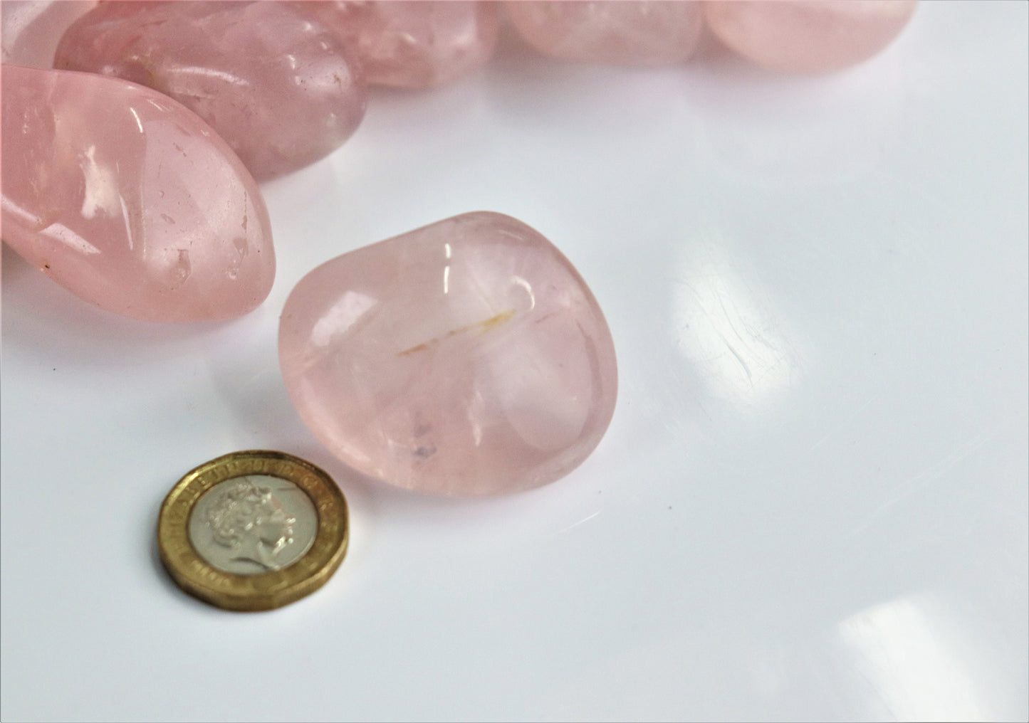 Rose Quartz Crystal Tumble Stone  X1- Madagascar