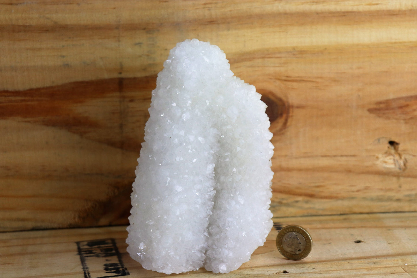 35) Large Quartz Stalactite Crystal Coral / Spirit / Cactus Quartz