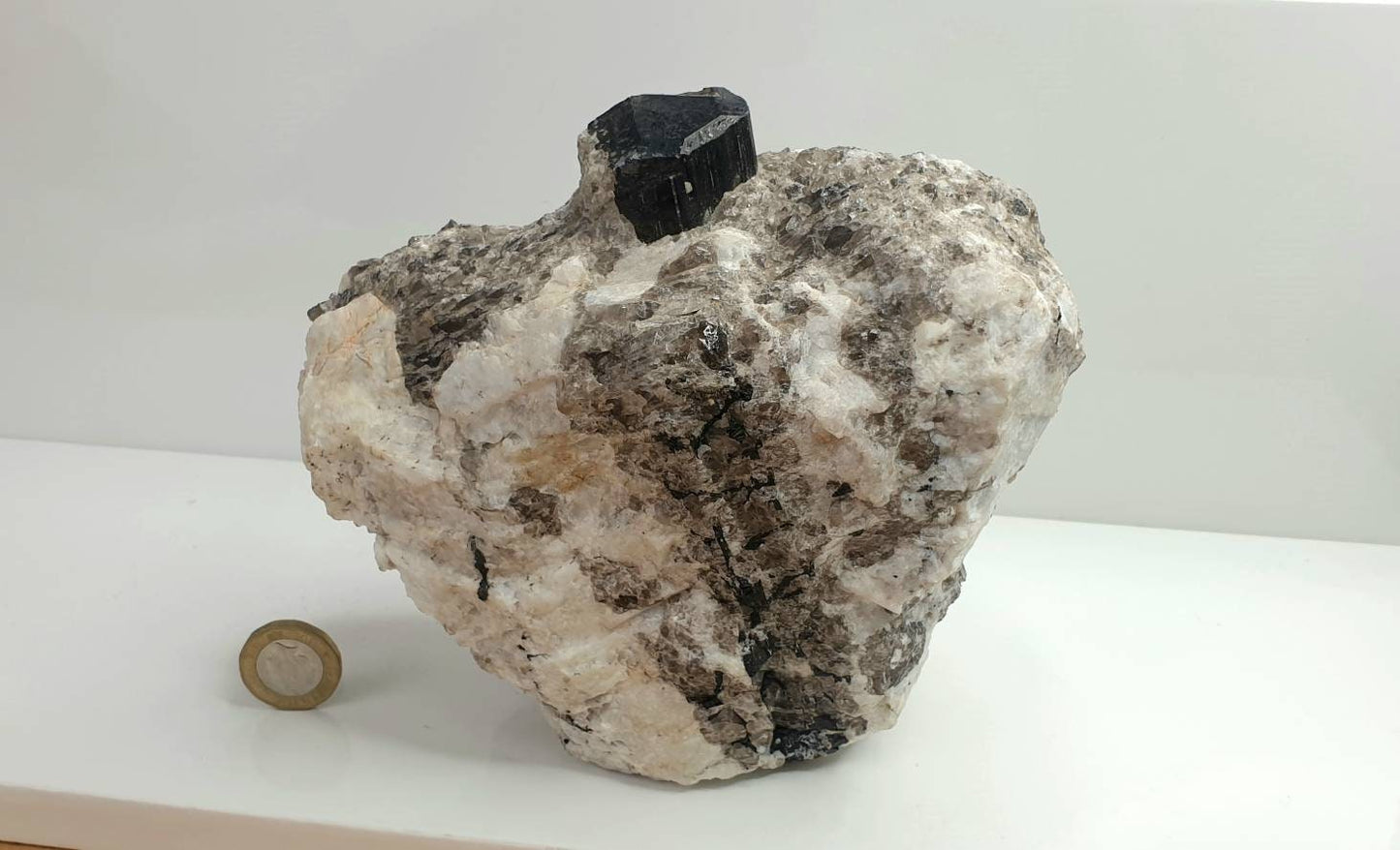 Large Terminated Black Tourmaline In Matrix