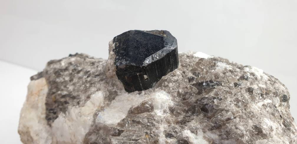 Large Terminated Black Tourmaline In Matrix