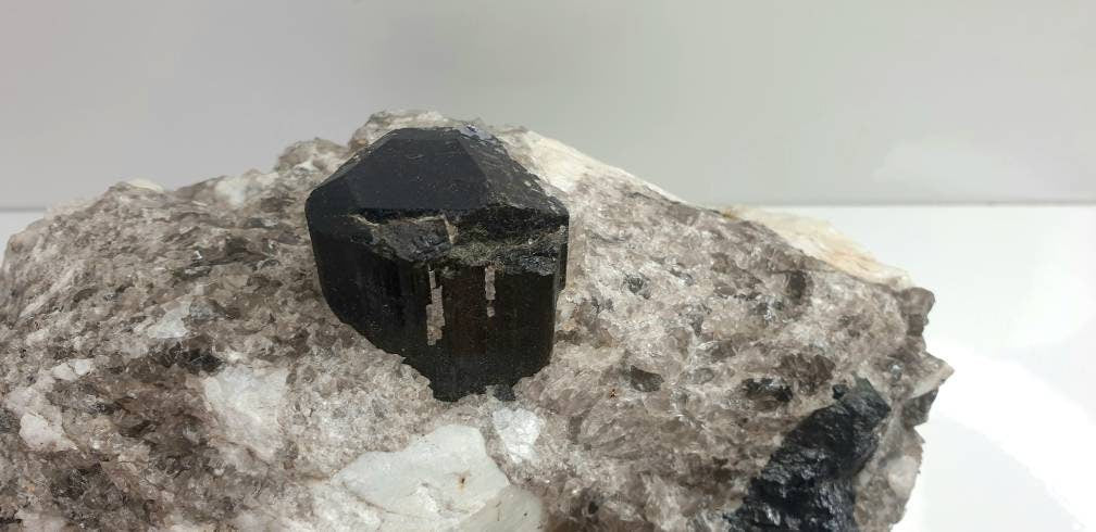 Large Terminated Black Tourmaline In Matrix