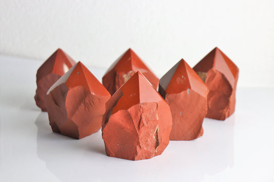 Red Jasper Crystal Point Top Polished Brazil