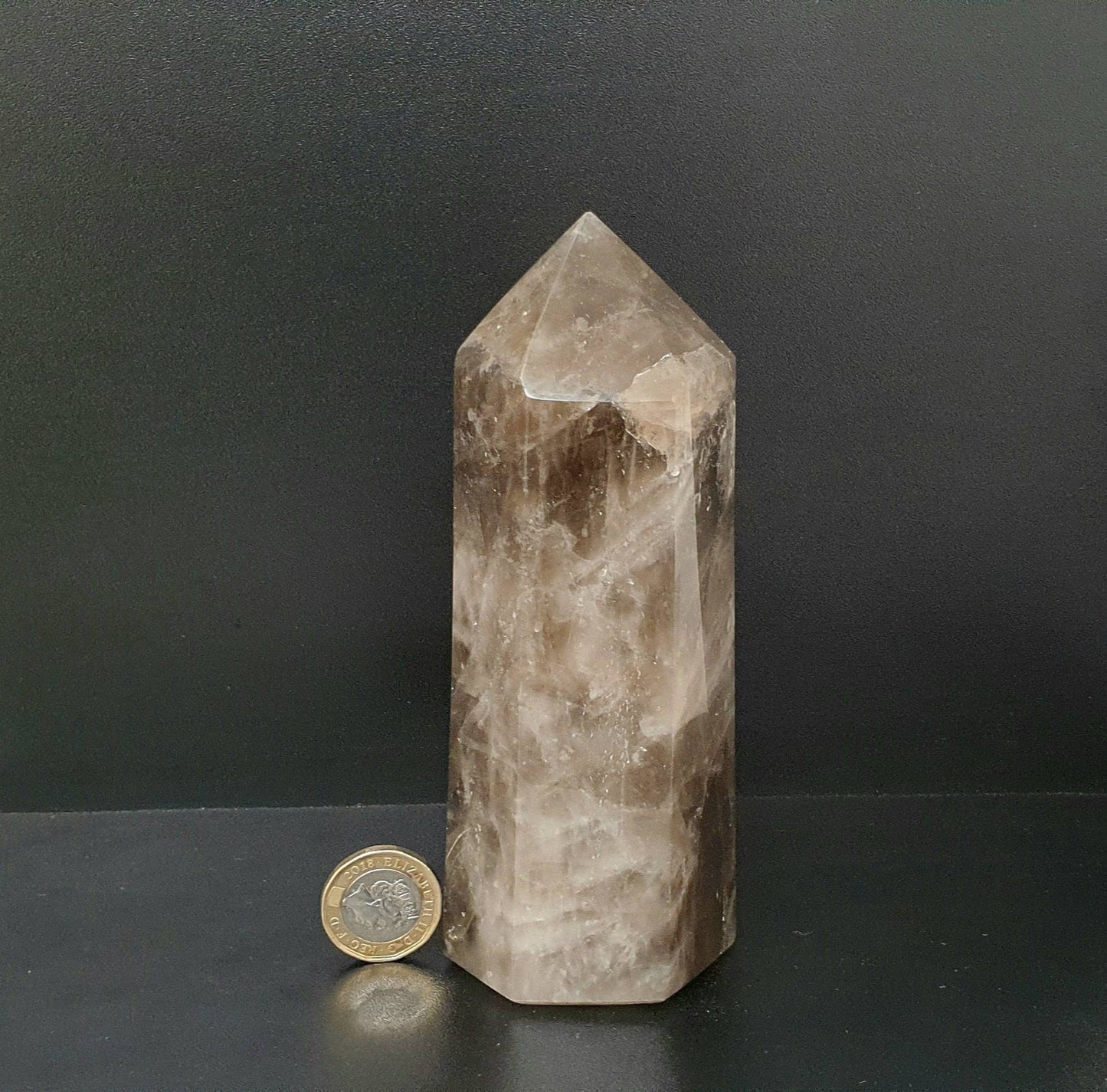 16) Smoky Quartz Crystal Prism