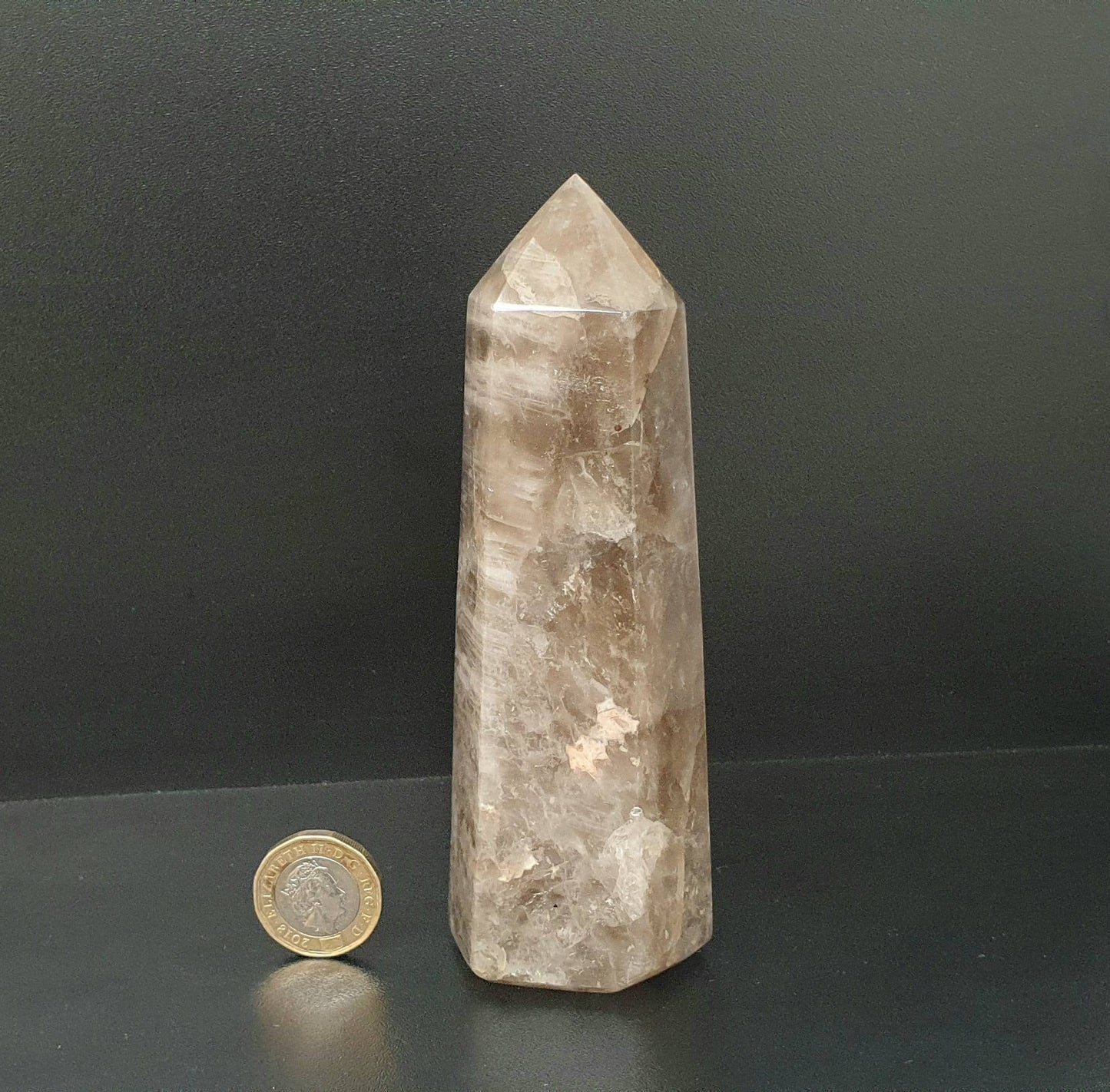 6) Smoky Quartz Crystal Prism