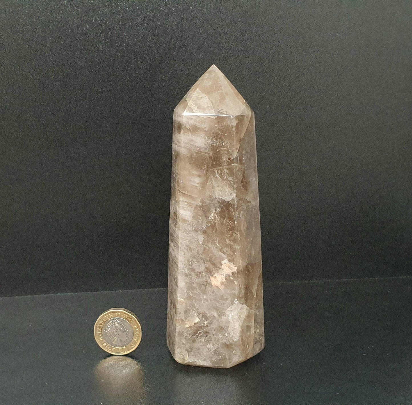 7) Smoky Quartz Crystal Prism