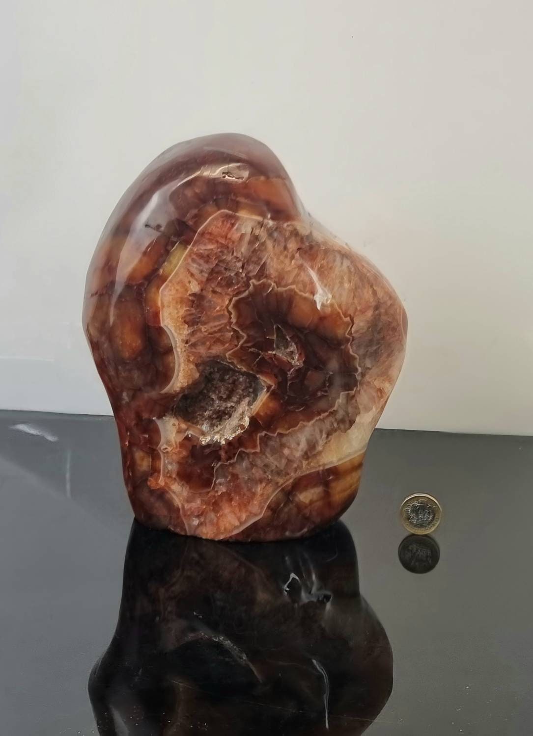 27) Extra large Carnelian Crystal Freeform