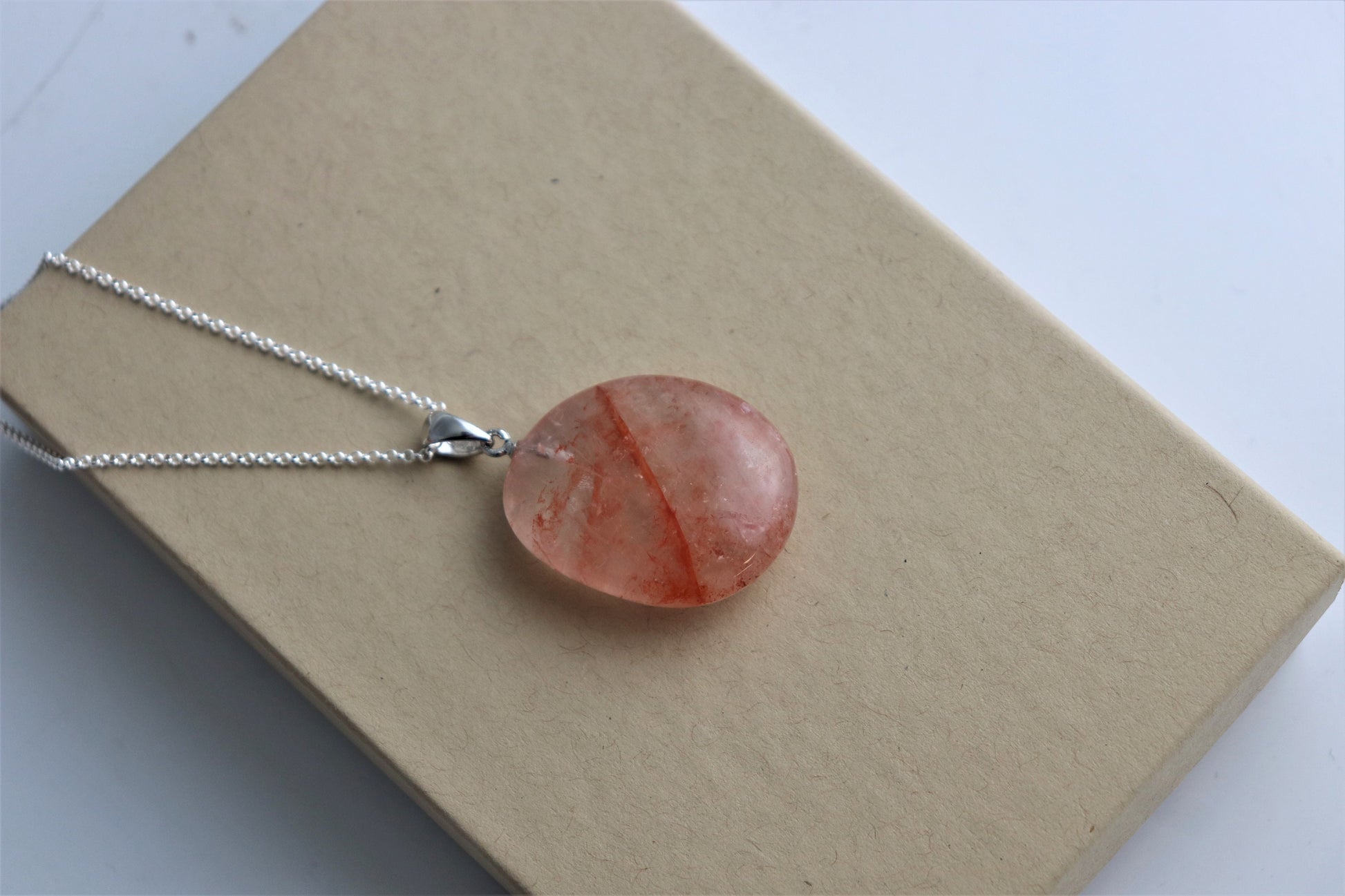 Hematoid Quartz Crystal Necklace