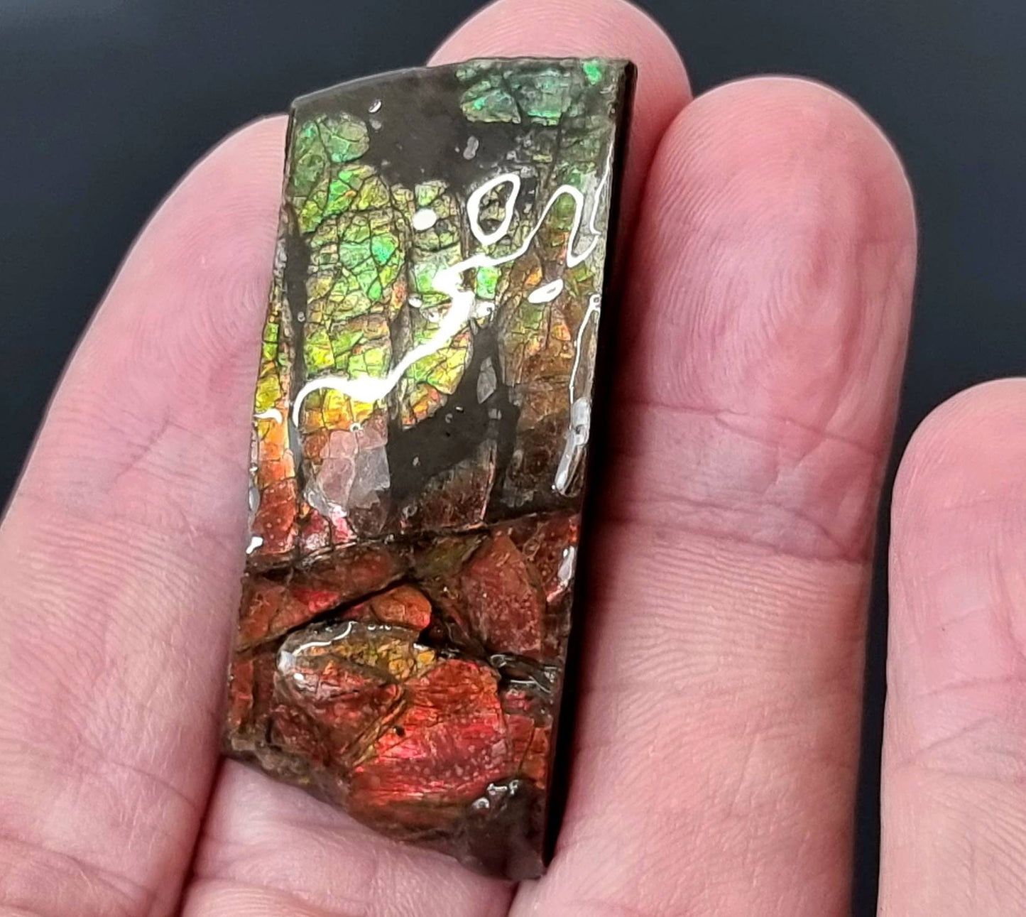 35) Ammolite Crystal Gemstone