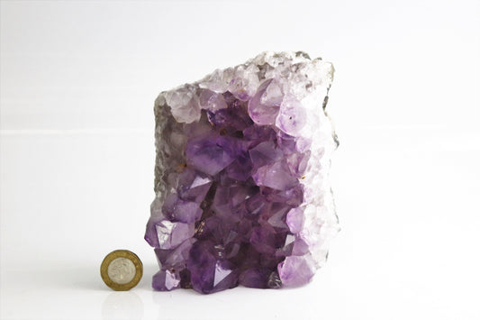 Brazilian Amethyst Crystal Geode Cluster Quartz Crystal Gift chunk