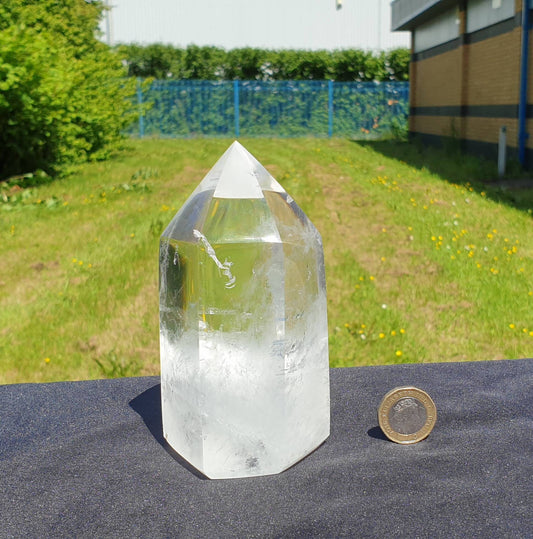 8) Clear Quartz Crystal Point 12cm