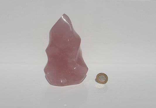 10) Rose Quartz Crystal Flame