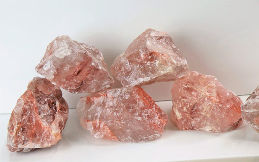 Large Red Hematoid / Fire Quartz Crystal Rough Raw