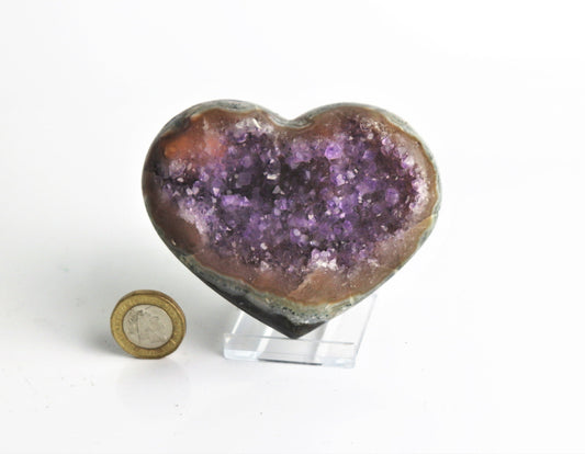 Amethyst Crystal Heart