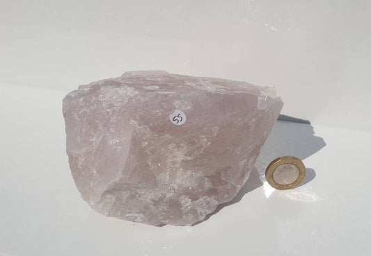 large raw rose quartz crystal