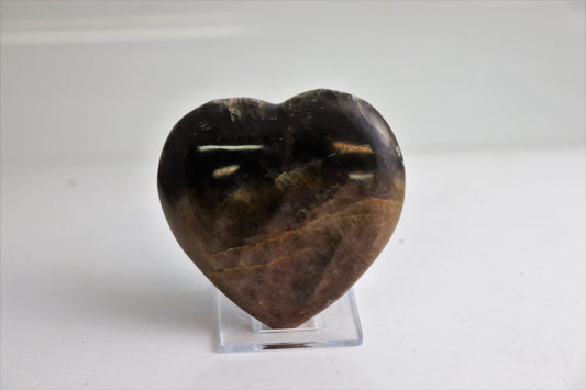 crystal heart black moonstone