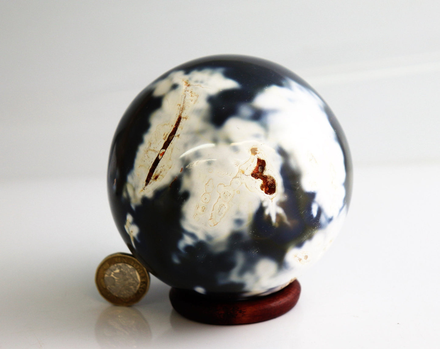 24) Natural Agate Quartz Crystal Sphere Ball Geode Great Gift 4"