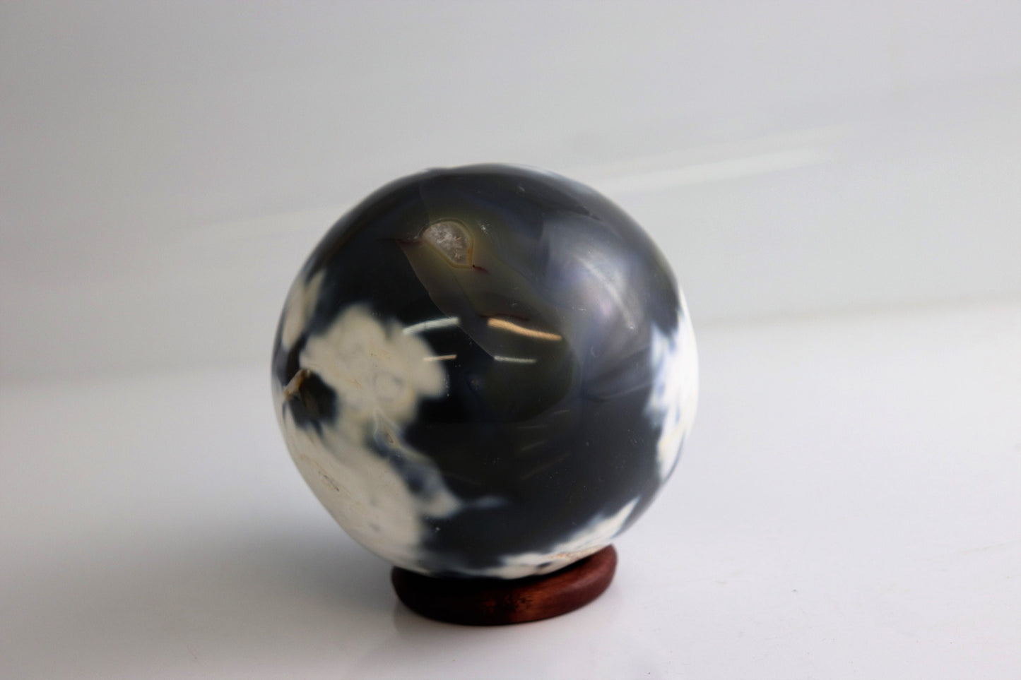 24) Natural Agate Quartz Crystal Sphere Ball Geode Great Gift 4"